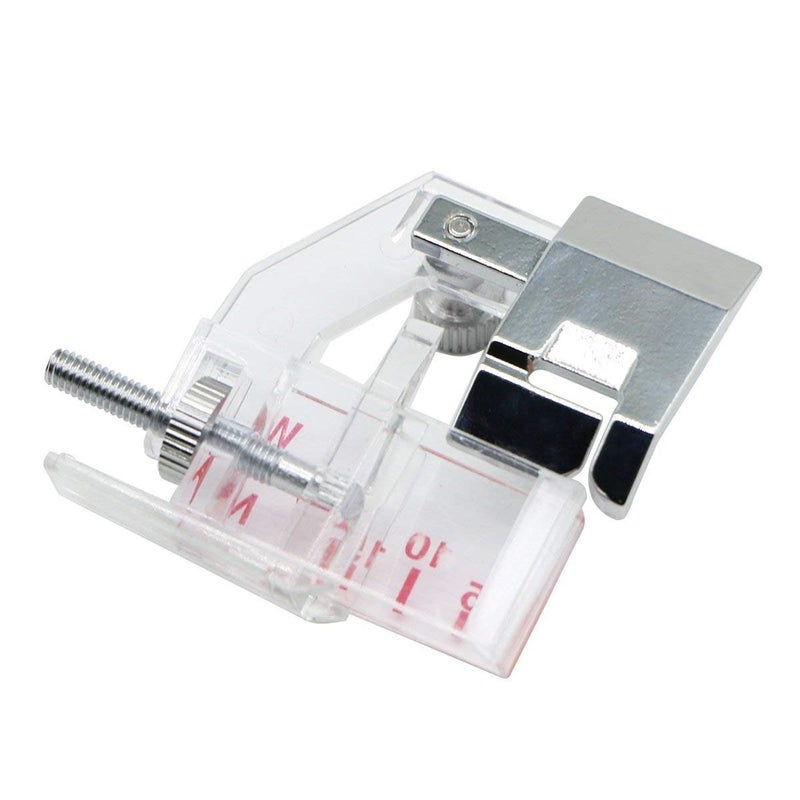 Stormshopping Adjustable Tap Bias Binder Foot for All Low Shank Snap-On Singer, Brother, Babylock, Euro-Pro, Janome, Kenmore, White, Juki, New Home, Simplicity, Elna and More! Adjustable Range from 5mm to 20mm - Image 3